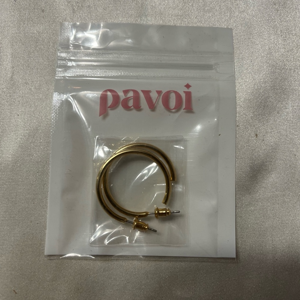 Gold hoop earrings